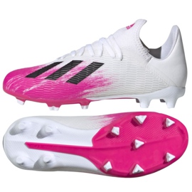 Adidas X 19.3 Fg Jr EG7150 futballcipő sokszínű fehér