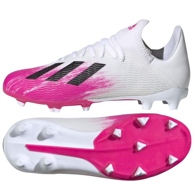 Adidas X 19.3 Fg Jr EG7150 futballcipő sokszínű fehér