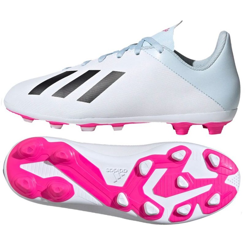 Adidas X 19.4 FxG Jr EF1616 futballcipő sokszínű fehér