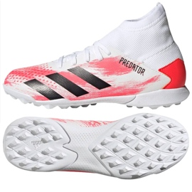 Adidas Predator 20.3 Tf Jr EG0929 futballcipő sokszínű fehér