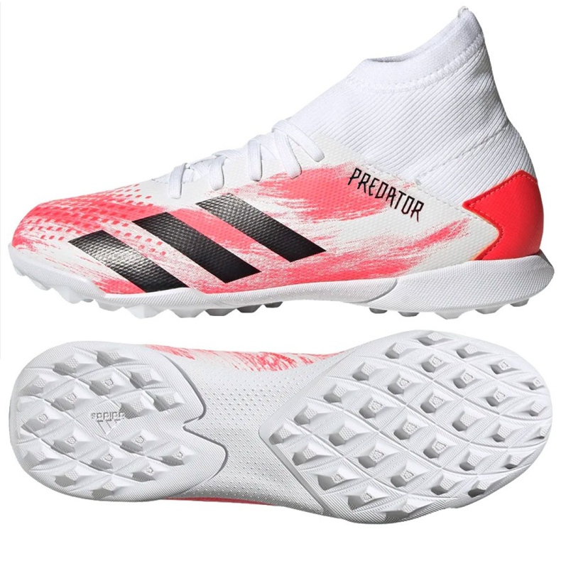 Adidas Predator 20.3 Tf Jr EG0929 futballcipő sokszínű fehér