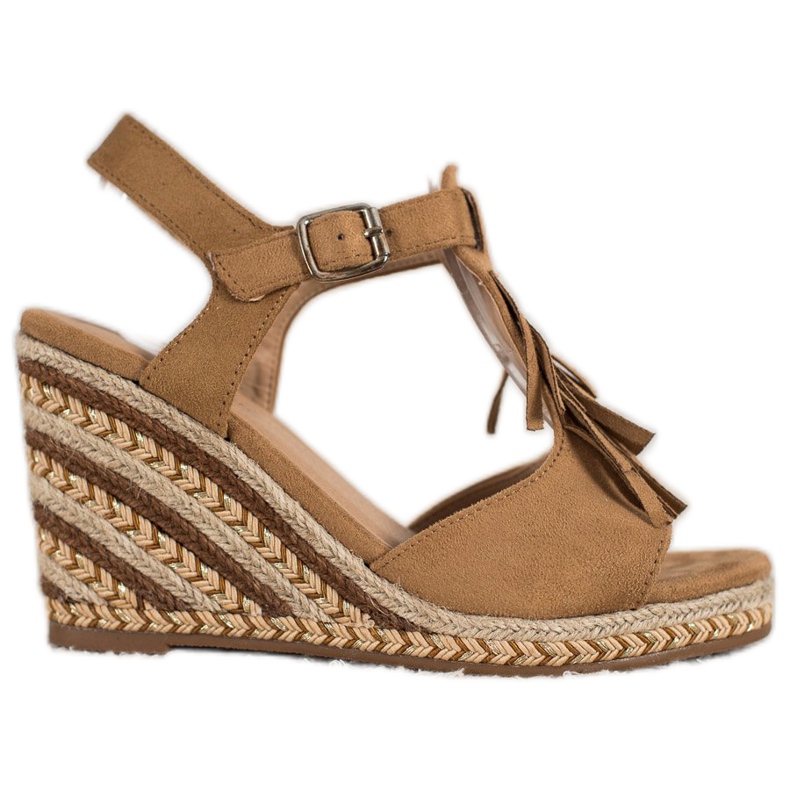 Small Swan Velúr ék rojtos barna Small Swan Velúr ék rojtos barna