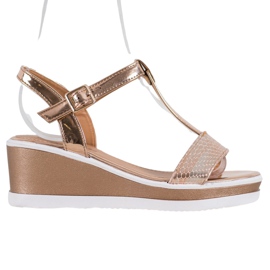 SHELOVET Arany ékek Eco Bőrrel aranysárga