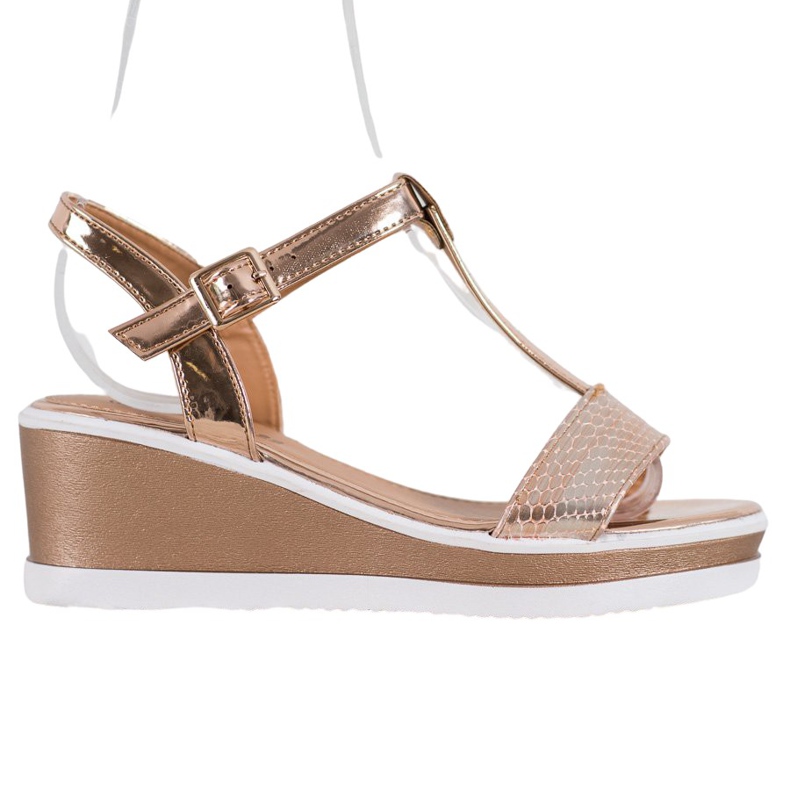 SHELOVET Arany ékek Eco Bőrrel aranysárga