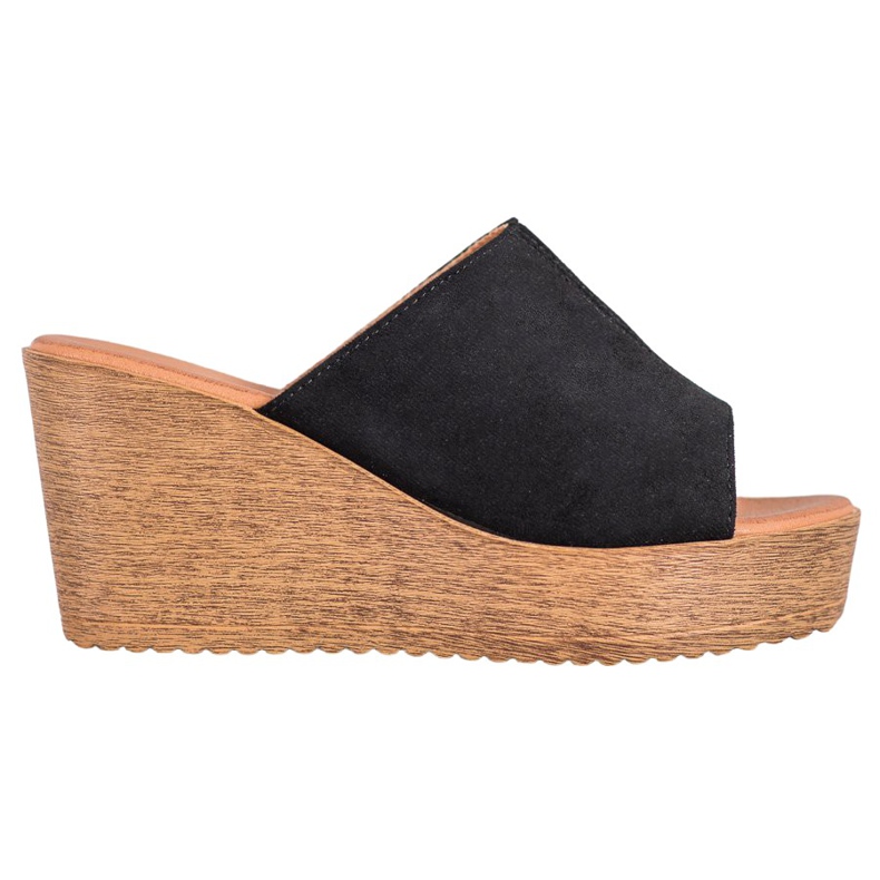 Renda Magas sarkú szandál fekete