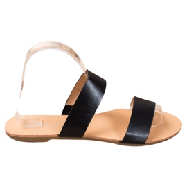 Mannika Klasszikus Eco bőr papucs fekete Mannika Klasszikus Eco bőr papucs fekete