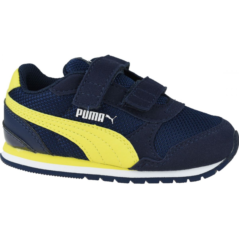 Puma St Runner V 2 csecsemők Jr 367137-09 sötétkék sárga