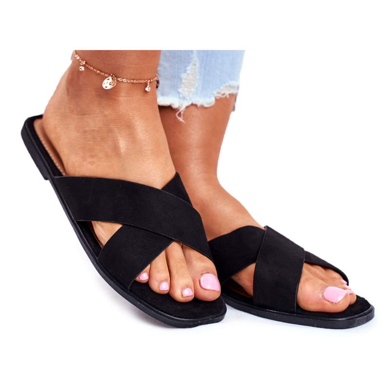 Női papucs, csíkos, kereszt, Fekete Fülöp -szigetek