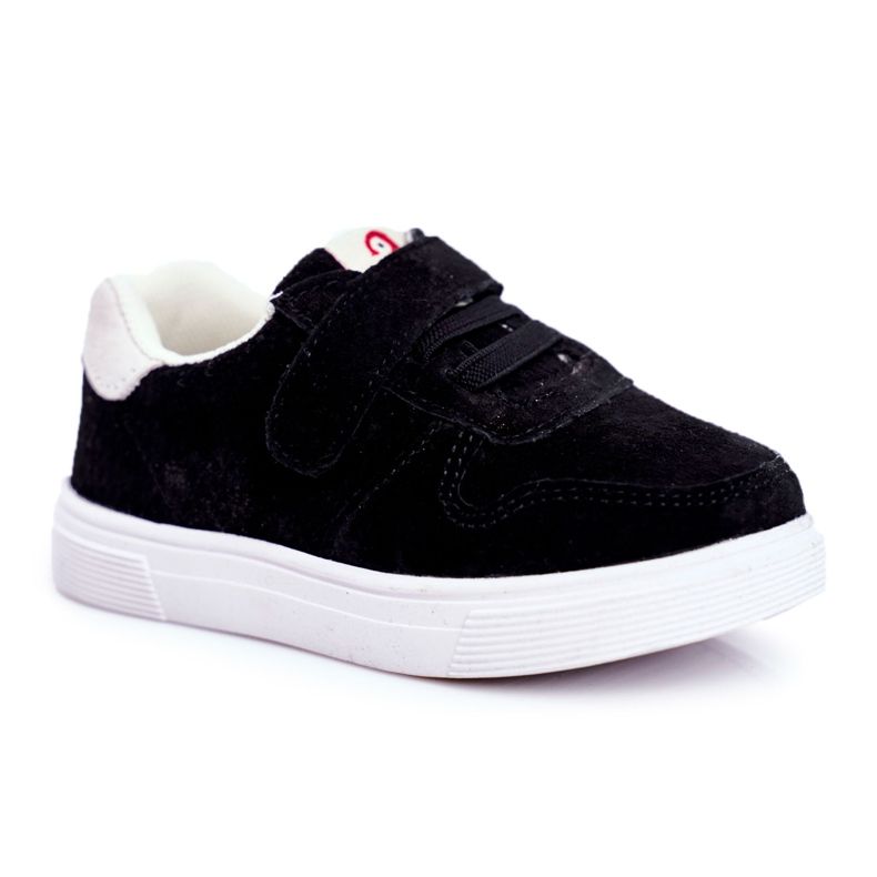 Apawwa Gyerekcipők Suede Velcro Black Trelmo ['fekete'] fekete