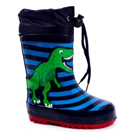 Apawwa Gyermek gumi galushes Navy Blue Dinosaur Mordeso sötétkék kék zöld