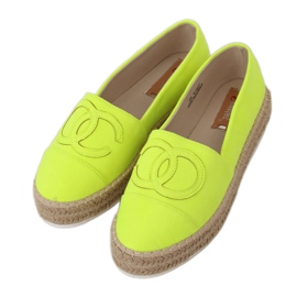 Neon női espadrilles T341P Fluorescent Green zöld