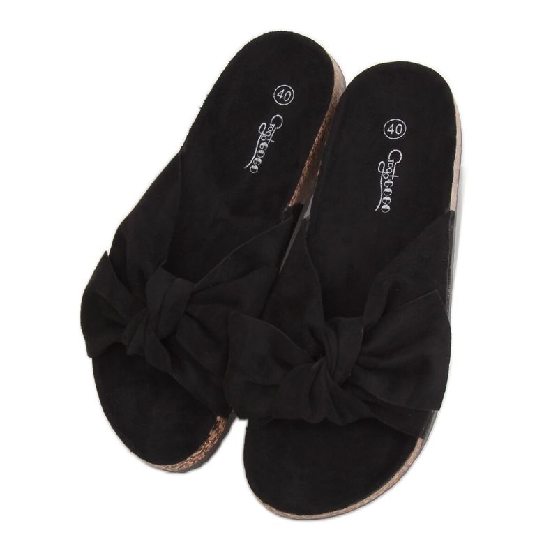 Fekete parafa papucs G-580 Fekete