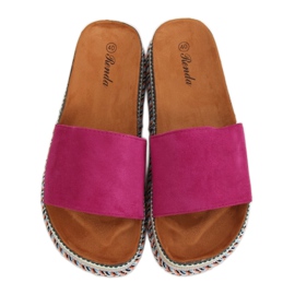 Ibolya női papucs BQ-50 Rose Red lila