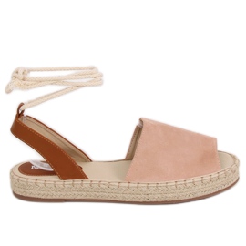 Rózsaszín női espadrilles LL908 Nude Rózsaszín női espadrilles LL908 Nude