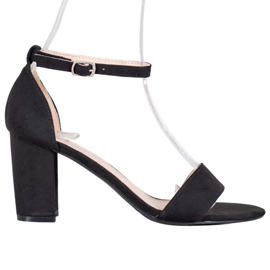 Anesia Paris Magas sarkú szandál fekete