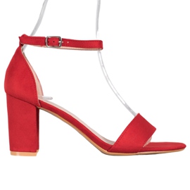 Anesia Paris Magas sarkú szandál piros