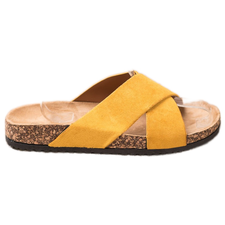 Nio Nio Alkalmi papucs a platformon sárga