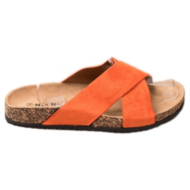 Nio Nio Alkalmi papucs a platformon narancs