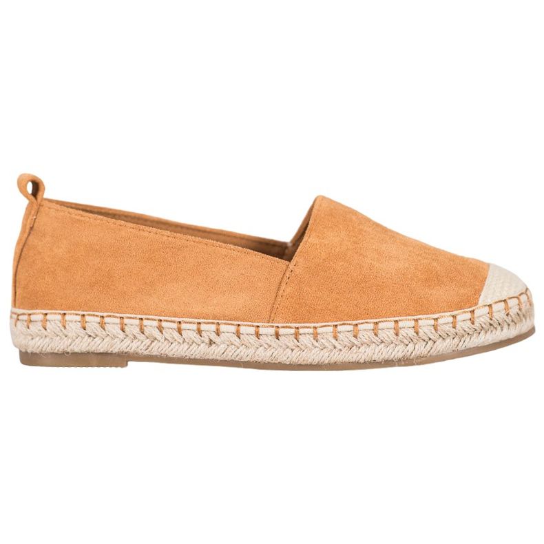 Anesia Paris Kényelmes velúr espadrillák barna
