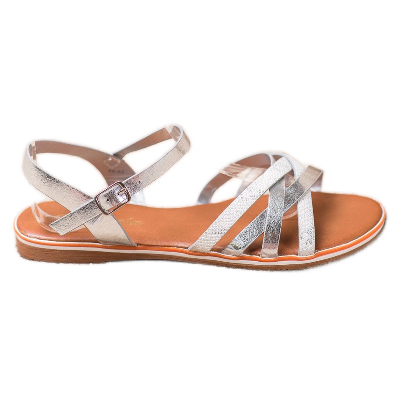 Nio Nio Klasszikus ezüst szandál szürke