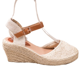 Renda Espadrilles csattal barna