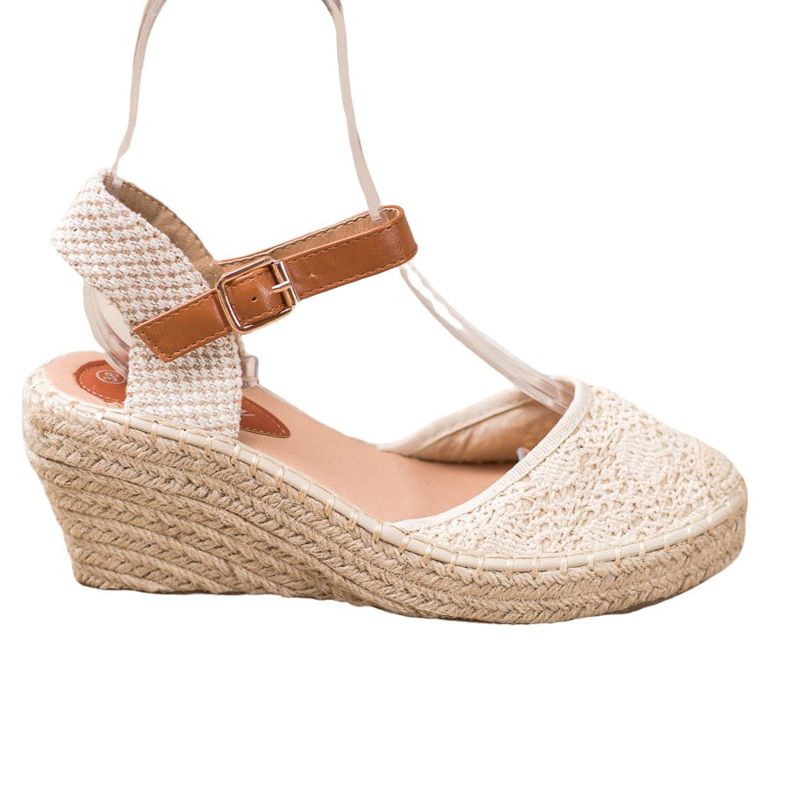 Renda Espadrilles csattal barna