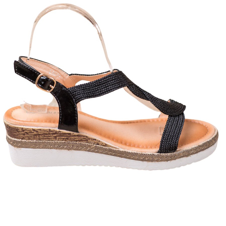 Diamantique Textil ék szandál fekete