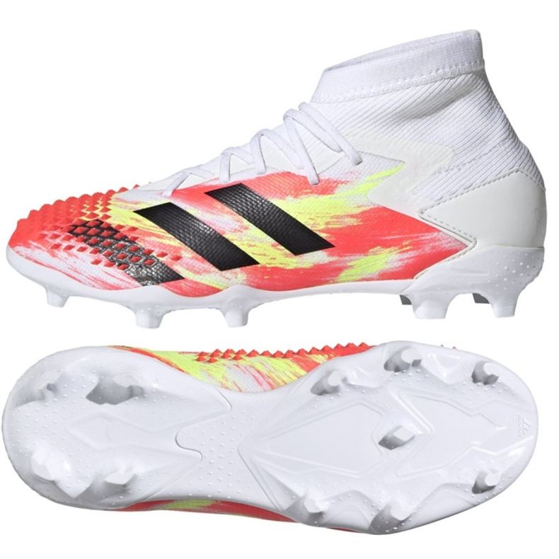 Adidas Predator Dracon 20.1 Fg Jr EG1608 futballcipő sokszínű fehér