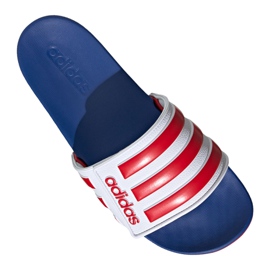 Adidas Adilette Comfort Adj M EG1346 papucs fehér piros kék
