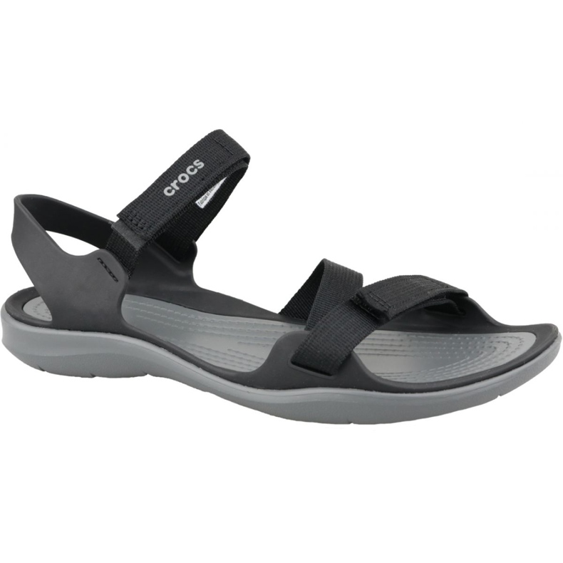 Crocs Swiftwater heveder szandál W 204804-001 fekete szürke