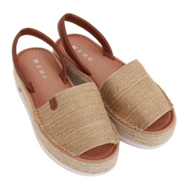 Arany espadrilles szandál WH935 Gold aranysárga