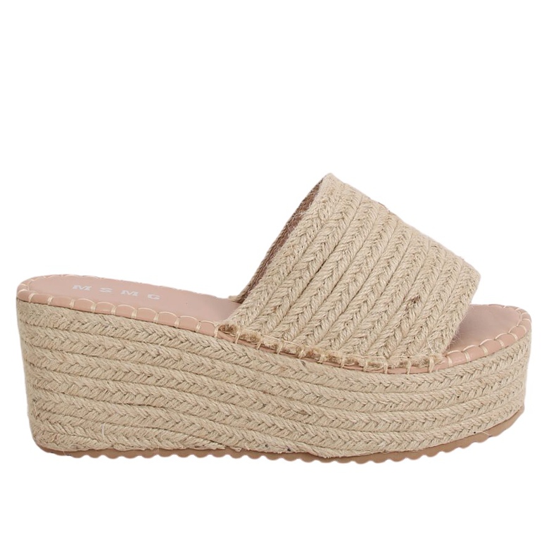 Bézs espadrilles ék papucs LL909 Bézs Bézs espadrilles ék papucs LL909 Bézs