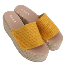 Ék papucs méz espadrilles LL909 Sárga