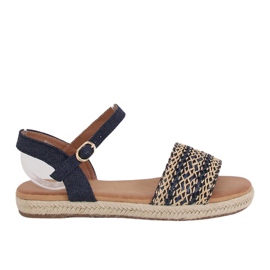 Női szandál espadrilles sötétkék WH933 Denim Blue Női szandál espadrilles sötétkék WH933 Denim Blue