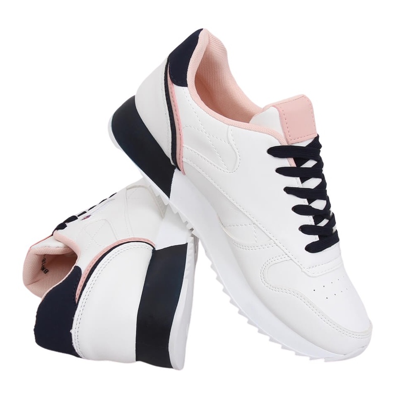 Fehér női sportcipő BK938 WHITE / NAVY sötétkék