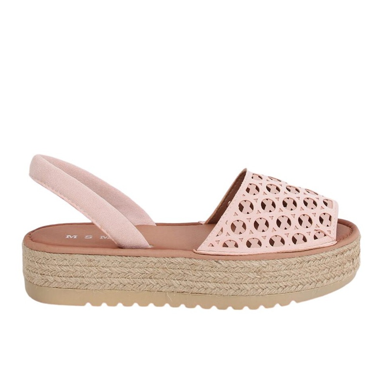 Szandál, espadrilles, rózsaszín áttört WH931 Pink Szandál, espadrilles, rózsaszín áttört WH931 Pink