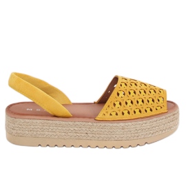 Szandál, espadrilles, méz WH931 Sárga Szandál, espadrilles, méz WH931 Sárga