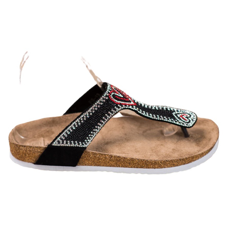 Bona Papucs a platformon fekete