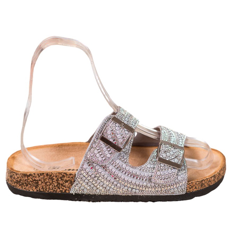 Bona Divatos papucs csattal szürke Bona Divatos papucs csattal szürke