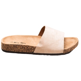 Nio Nio Klasszikus papucs a platformon barna