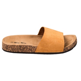 Nio Nio Klasszikus papucs a platformon barna Nio Nio Klasszikus papucs a platformon barna