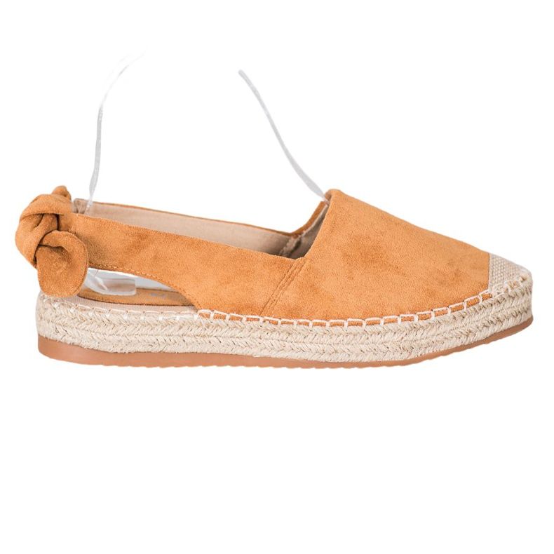 Nio Nio Espadrilles felfedezett sarokkal barna Nio Nio Espadrilles felfedezett sarokkal barna
