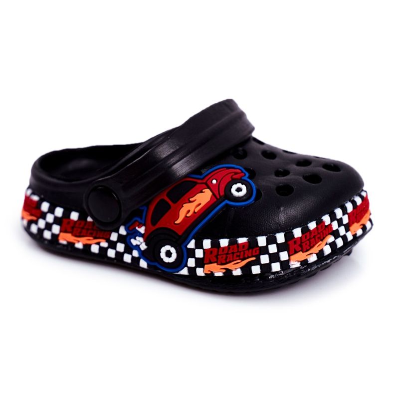 Giolan Gyermek Foam Crooks Black Road Racing fekete piros