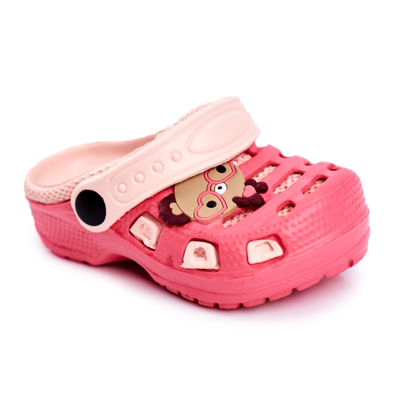 Giolan Gyermek papucs hab Crocs Red Sweet Teddy piros sokszínű
