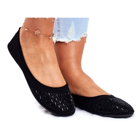 Le Scarpe Női fekete balerinák Amantero köbcirkóniával Le Scarpe Női fekete balerinák Amantero köbcirkóniával