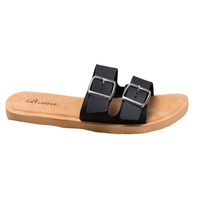 Bona Klasszikus papucs csattal fekete Bona Klasszikus papucs csattal fekete