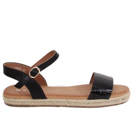 Fekete szandál espadrilles WH939 Black