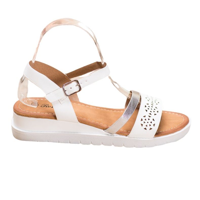 Renda Ék szandál Eco bőrrel fehér