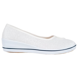 Comer Balerinák csillogással fehér Comer Balerinák csillogással fehér