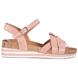 Comer Rózsaszín szandál Eco bőrrel Comer Rózsaszín szandál Eco bőrrel